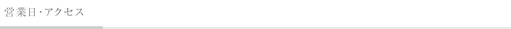 営業日・アクセス